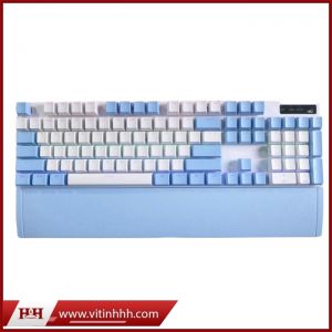 Bàn Phím Cơ Gaming SPARTAN TC3218 Blue-White | Blue Switch, LED Rainbow, 104-keys