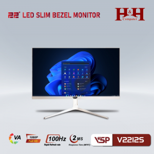 LCD 22in VSP V2212S FHD-100hz-IPS-Full Viền - Trắng