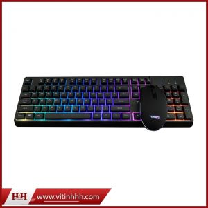 Combo phím chuột Tomato Led RGB Black