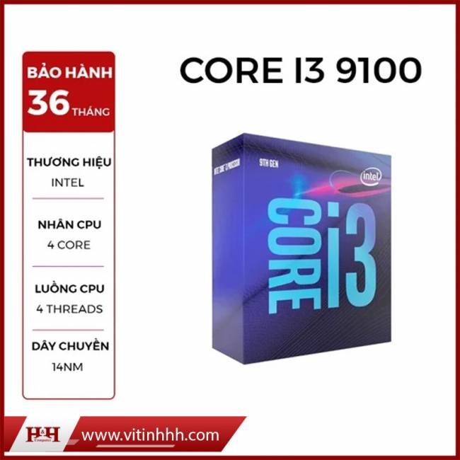 CPU CORE I3 9100 3.6GHz turbo up to 4.2GHz COFFEE LAKE REFRESH 9th