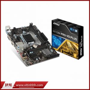 Mainboard MSI H110M PRO VD Plus (Intel H110, Socket 1151, m ATX, 2 khe RAM DDR4)