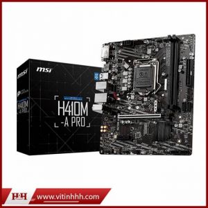 Mainboard MSI H410M-A PRO (Intel H410, Socket 1200, m-ATX, 2 khe RAM DDR4)