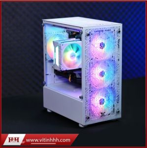 [Sale] H&H PC Intel Core I3 Gen12 12100F VS RX580 8G (Tặng Combo Phím Chuột HP New)
