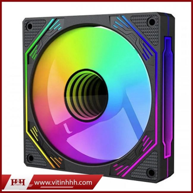 Fan Case Redmoon F3 - Đen | Kit 5 Fan Led RGB, kèm sẵn HUB
